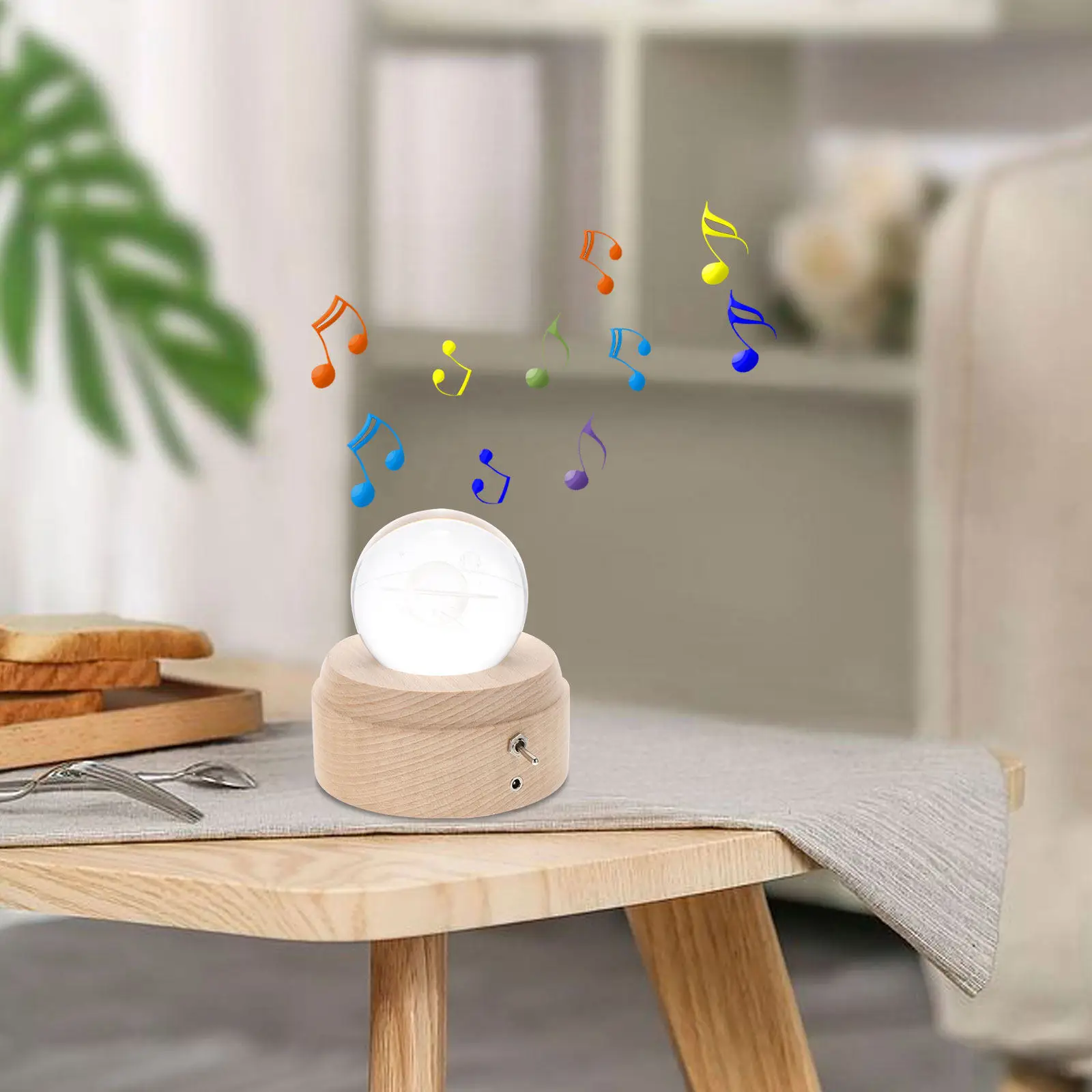 Exquisite Universe Music LED Night Light Delicate Crystal Ball Lamp Solid Wood Base Romantic Bedroom Party Decoration
Exquisite Universe Music LED Night Light Delicate Crystal Ball Lamp Solid Wood Base Romantic Bedroom Party Decoration