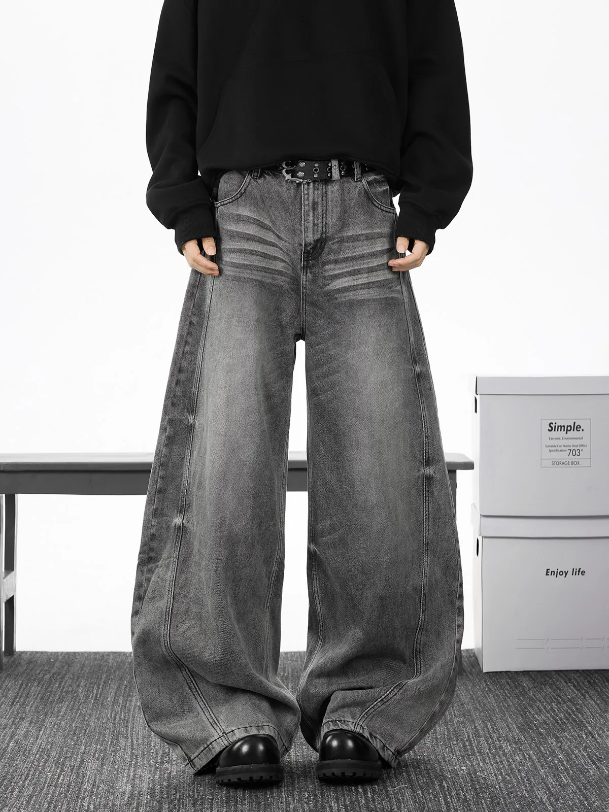Retro Washed American Style Men's Jeans Slimming High Street Vibe Loose Wide Leg Floor-Length Knife Long Pants
Retro Washed American Style Men's Jeans Slimming High Street Vibe Loose Wide Leg Floor-Length Knife Long Pants