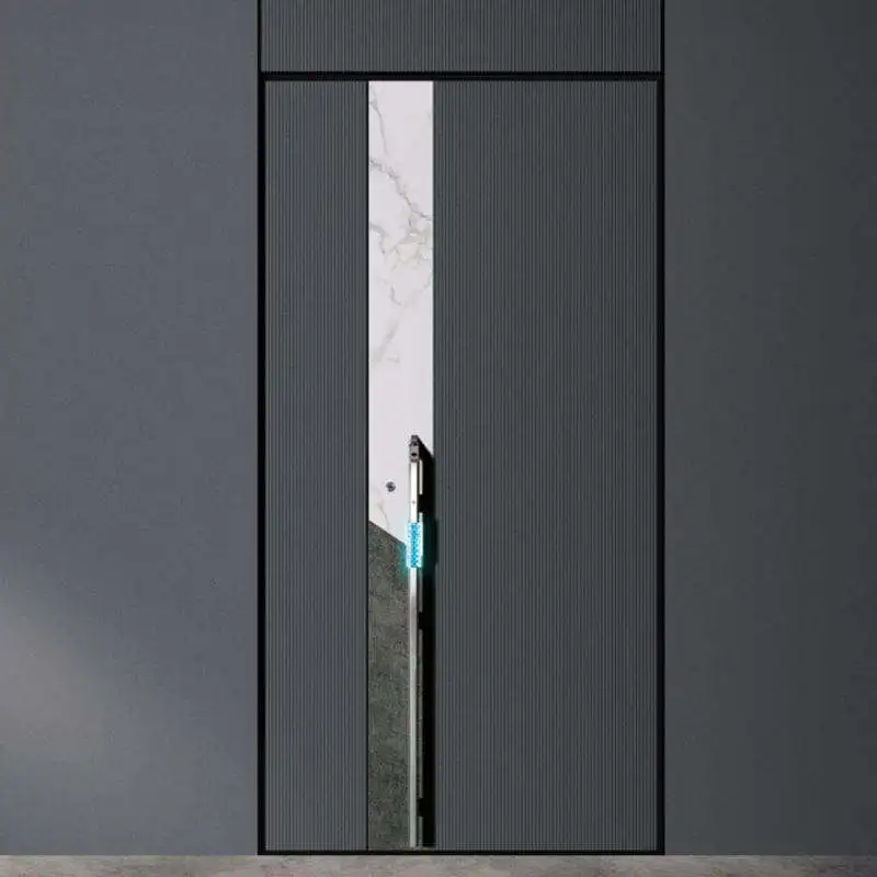 Striped Grey Aluminum Alloy Household Anti Theft Door Equipped Handle Manual Entrance Doors Rainproof Simple Hinged Doors
Striped Grey Aluminum Alloy Household Anti Theft Door Equipped Handle Manual Entrance Doors Rainproof Simple Hinged Doors