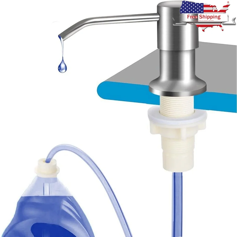 Дозатор для мыла для кухонной раковины, насос из матового никеля с 47, шлангом без пролития, настольный диспенсер для воды из нержавеющей стали, простая установка
Дозатор для мыла для кухонной раковины, насос из матового никеля с 47, шлангом без пролития, настольный диспенсер для воды из нержавеющей стали, простая установка