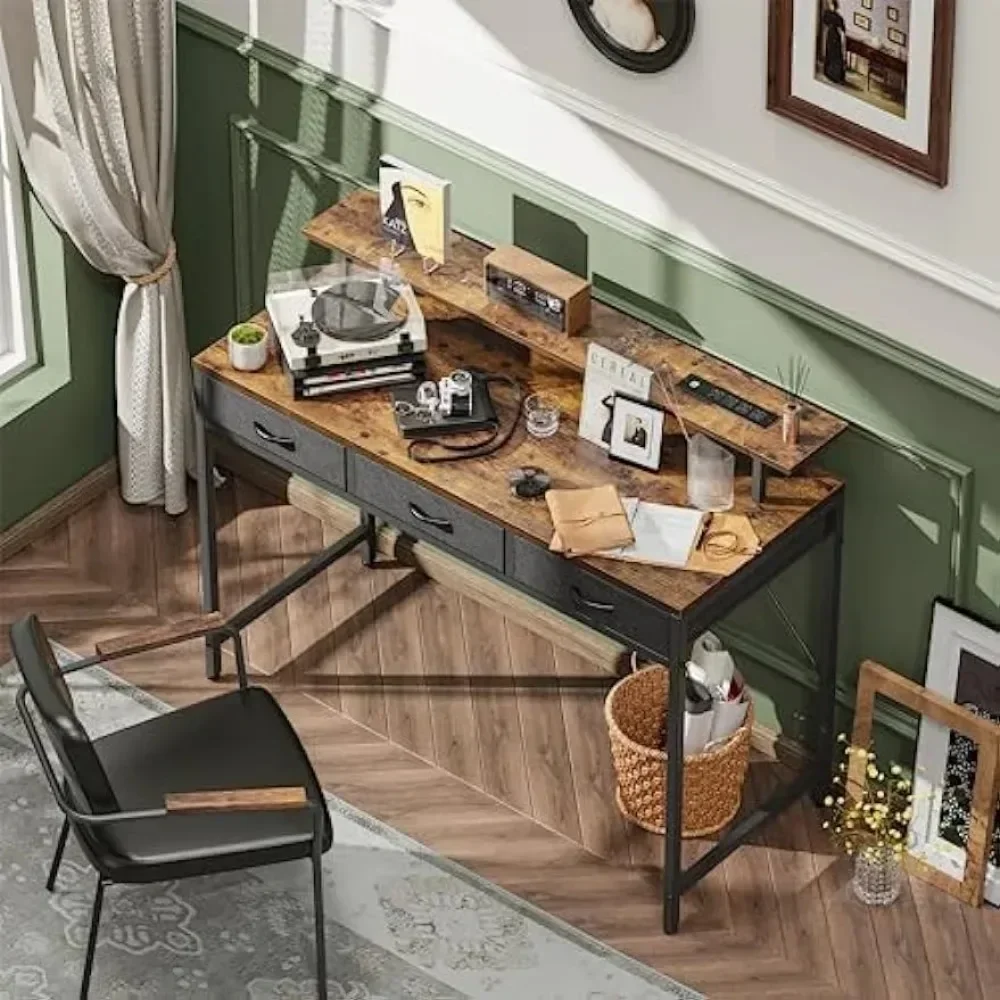 47 inch Computer Desk with LED Lights & Power Outlets, Gaming Desk Home Office Desk with Storage Drawers
47 inch Computer Desk with LED Lights & Power Outlets, Gaming Desk Home Office Desk with Storage Drawers