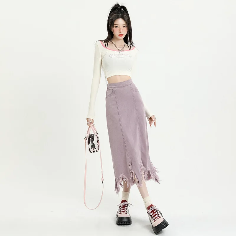 xs-2xl Women's Denim Skirt Solid High Waist A-Line Irregular Hem Female A-Line Jean Skirts Ladies Casual Commute Outfit Dress
xs-2xl Women's Denim Skirt Solid High Waist A-Line Irregular Hem Female A-Line Jean Skirts Ladies Casual Commute Outfit Dress