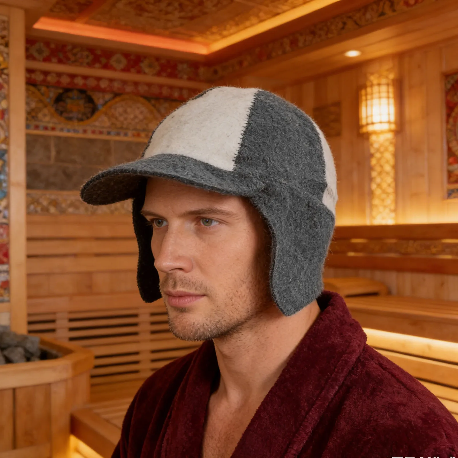 Sauna Hat for Men and Women Traditional Russian Banya Felt Cap with Ear Guard Absorbent Steam Room Accessory for Dry Heat
Sauna Hat for Men and Women Traditional Russian Banya Felt Cap with Ear Guard Absorbent Steam Room Accessory for Dry Heat