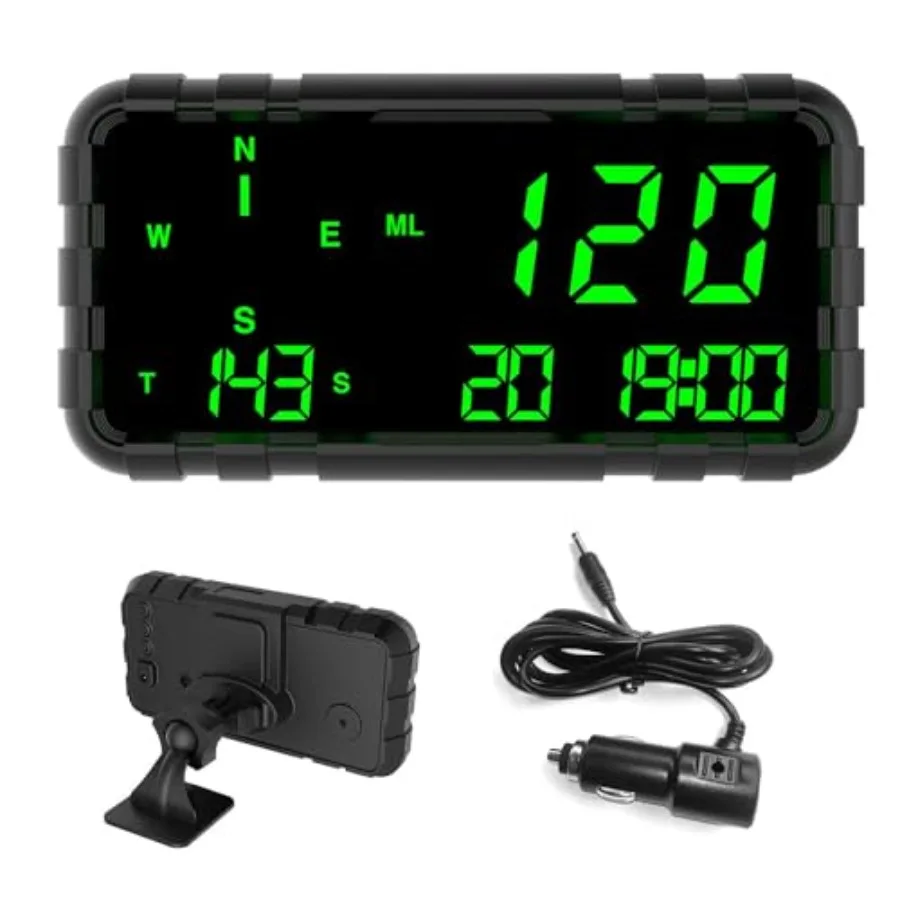 Heads Up Display for Car Digital GPS Speedometer kit MPH Odometer Automotive Compass for Dashboard HUD Fatigued Drivg Alert Spe
Heads Up Display for Car Digital GPS Speedometer kit MPH Odometer Automotive Compass for Dashboard HUD Fatigued Drivg Alert Spe