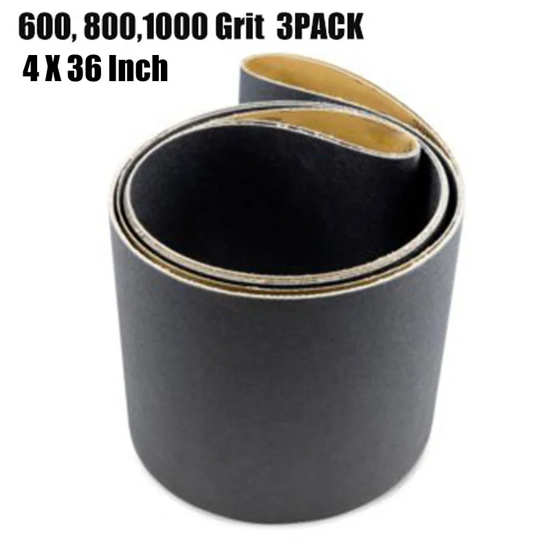 3pcs Sanding Belts 600/800/1000 Grit For Glass/ Stone/ Granite/ Cement/ Composites/ Plastics And Light Metal Finishing
3pcs Sanding Belts 600/800/1000 Grit For Glass/ Stone/ Granite/ Cement/ Composites/ Plastics And Light Metal Finishing