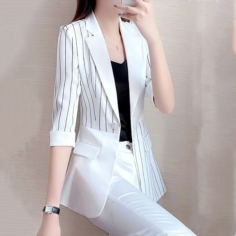 2023 New Spring/Summer Blazer Women's Jacket Fashion 3/4 Sleeve Mid Length Blazer Women's Jacket Casual Women's Blazer Top E1987
2023 New Spring/Summer Blazer Women's Jacket Fashion 3/4 Sleeve Mid Length Blazer Women's Jacket Casual Women's Blazer Top E1987