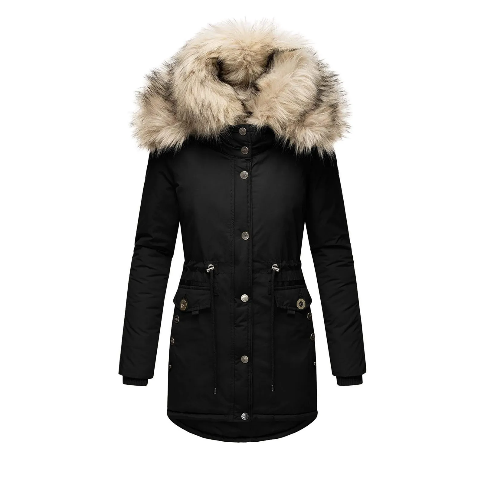Oversize Women Autumn Winter Hooded Jackets Warm Thick Padded Cotton Coat Fashion Parkas Long Sleeve Button Outerwear
Oversize Women Autumn Winter Hooded Jackets Warm Thick Padded Cotton Coat Fashion Parkas Long Sleeve Button Outerwear