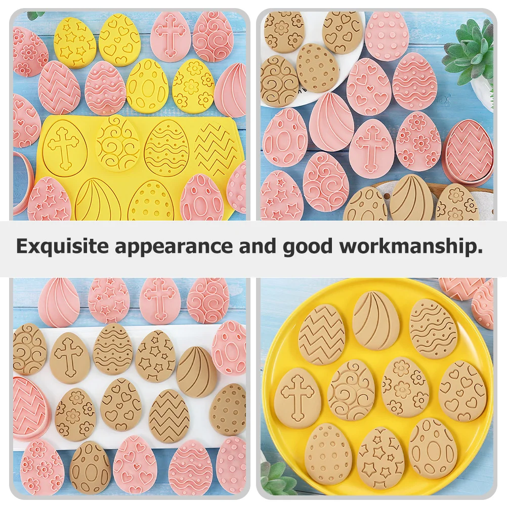 10pcs Easter Baking Molds Egg Shape Cookie Cutters Diy Baking Tool Reusable Plastic Biscuit Mold Kitchen Decorating Set
10pcs Easter Baking Molds Egg Shape Cookie Cutters Diy Baking Tool Reusable Plastic Biscuit Mold Kitchen Decorating Set