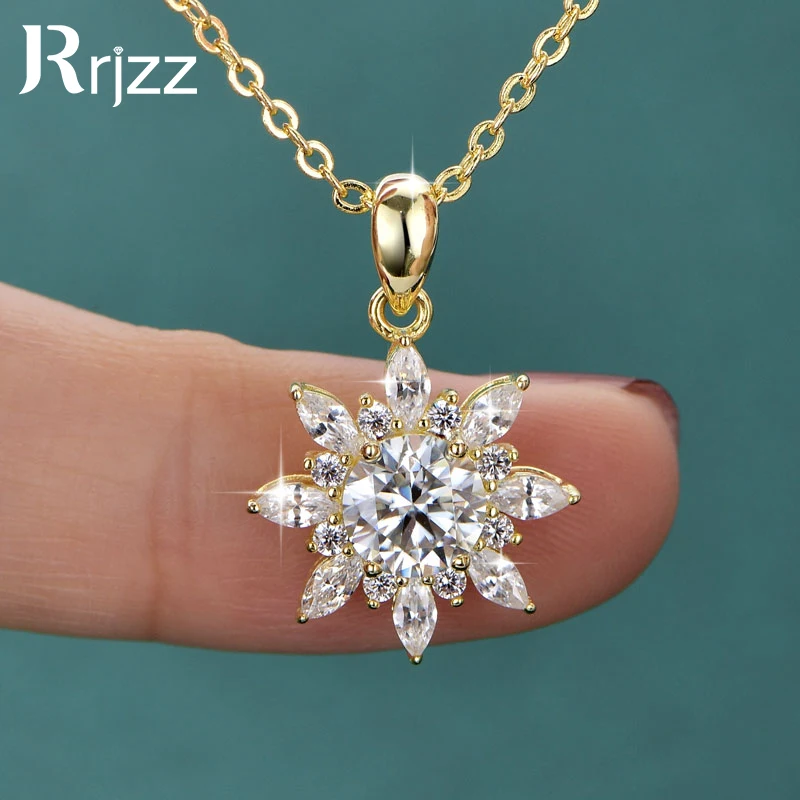 Rrjzz 1CT 6.5MM Moissanite Necklace for Women D Color Round Cut Lab Imitation Diamond 14K Gold Plated Pendant Necklace Jewelry
Rrjzz 1CT 6.5MM Moissanite Necklace for Women D Color Round Cut Lab Imitation Diamond 14K Gold Plated Pendant Necklace Jewelry