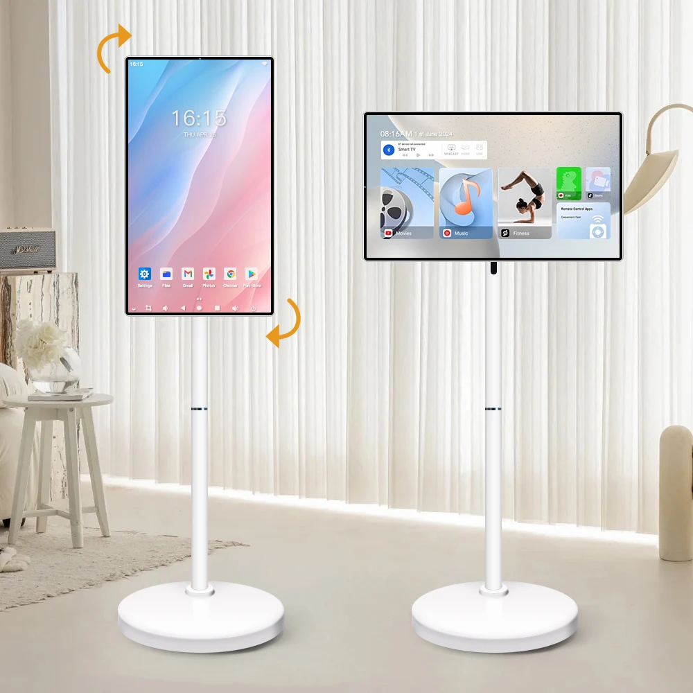24 Inch Smart TV on Wheels Android 8-core CPU Remote Control Touch Screen with Battery 13MP Portable TV
24 Inch Smart TV on Wheels Android 8-core CPU Remote Control Touch Screen with Battery 13MP Portable TV