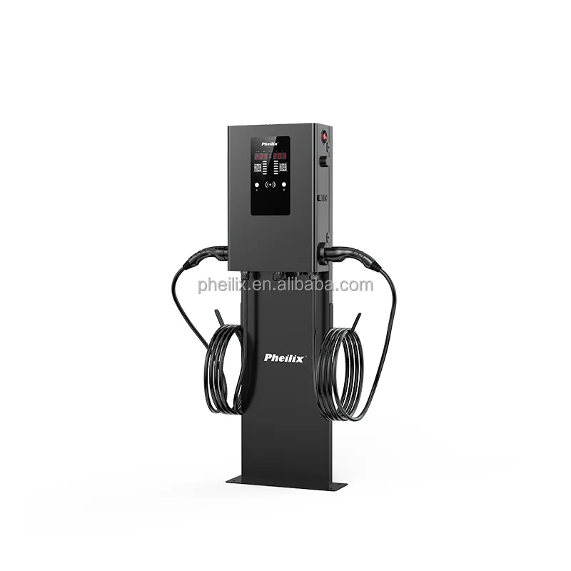New 22kW Wall-Mounted Electric Car Charger Popular EV Charging Pile with Double Type 2 Charging Plug Dual Version
New 22kW Wall-Mounted Electric Car Charger Popular EV Charging Pile with Double Type 2 Charging Plug Dual Version