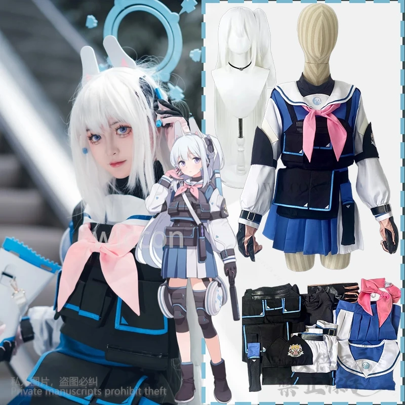 Comic Con Game Blue Archive Tsukiyuki Miyako Costume Jk School Uniform Dress Lolita Coat Wigs Jirai Kei Girls Customized
Comic Con Game Blue Archive Tsukiyuki Miyako Costume Jk School Uniform Dress Lolita Coat Wigs Jirai Kei Girls Customized