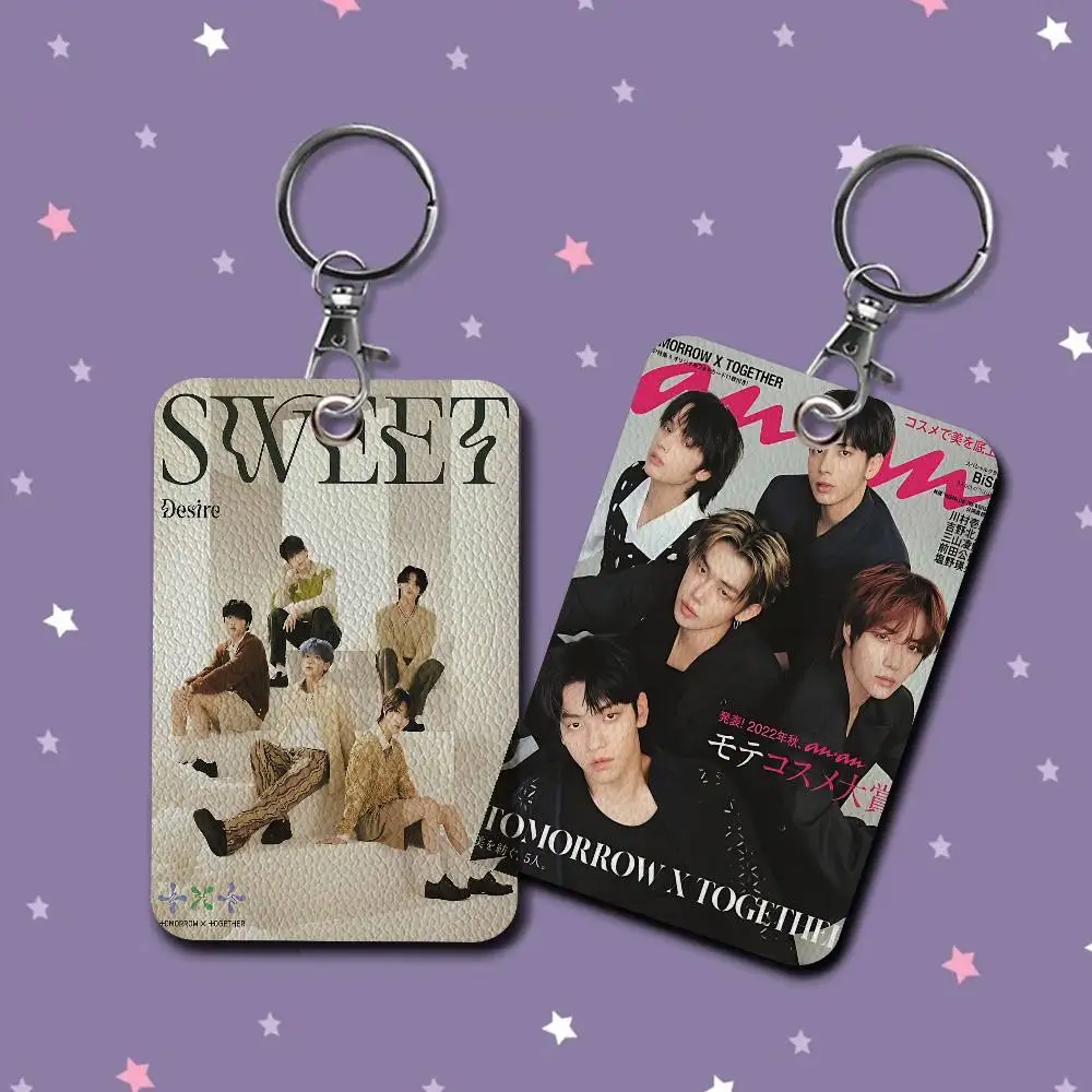 Hot Kpop T-Tomorrow T-Together Rectangle ID Card Case Keychain Access Card Bag Key Tag Ring Leather Card Holder Key Ring Access
Hot Kpop T-Tomorrow T-Together Rectangle ID Card Case Keychain Access Card Bag Key Tag Ring Leather Card Holder Key Ring Access
