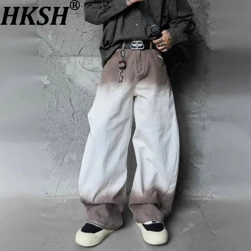HKSH Spring New Men Tide Punk American High Street Cool Heavy Color-Blocking Gradient Jeans Vintage Trendy Wide-leg Vibe HK19275
HKSH Spring New Men Tide Punk American High Street Cool Heavy Color-Blocking Gradient Jeans Vintage Trendy Wide-leg Vibe HK19275