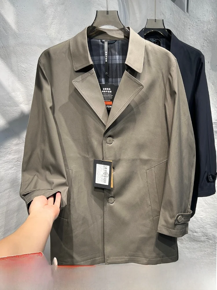 High-End Briti Sle Windbreaker Men's Faion Single-Button Coat Anti-Wind Wrinkle Autumn Winter Lightweight Busin Casual
High-End Briti Sle Windbreaker Men's Faion Single-Button Coat Anti-Wind Wrinkle Autumn Winter Lightweight Busin Casual