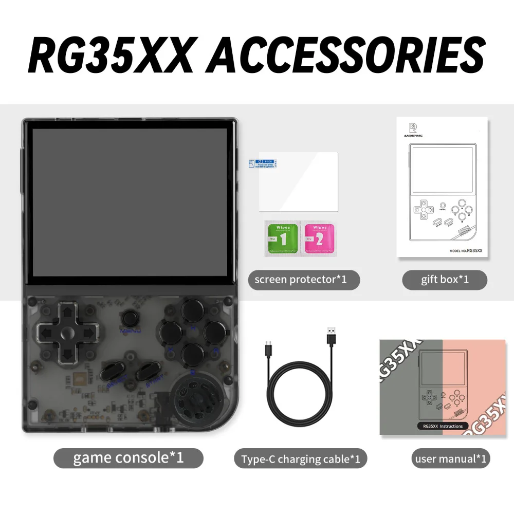 Портативная игровая консоль RG35XX в стиле ретро, портативная игровая консоль с батареей 2600 мАч, игровой контроллер с экраном 3,5 дюйма
Портативная игровая консоль RG35XX в стиле ретро, портативная игровая консоль с батареей 2600 мАч, игровой контроллер с экраном 3,5 дюйма