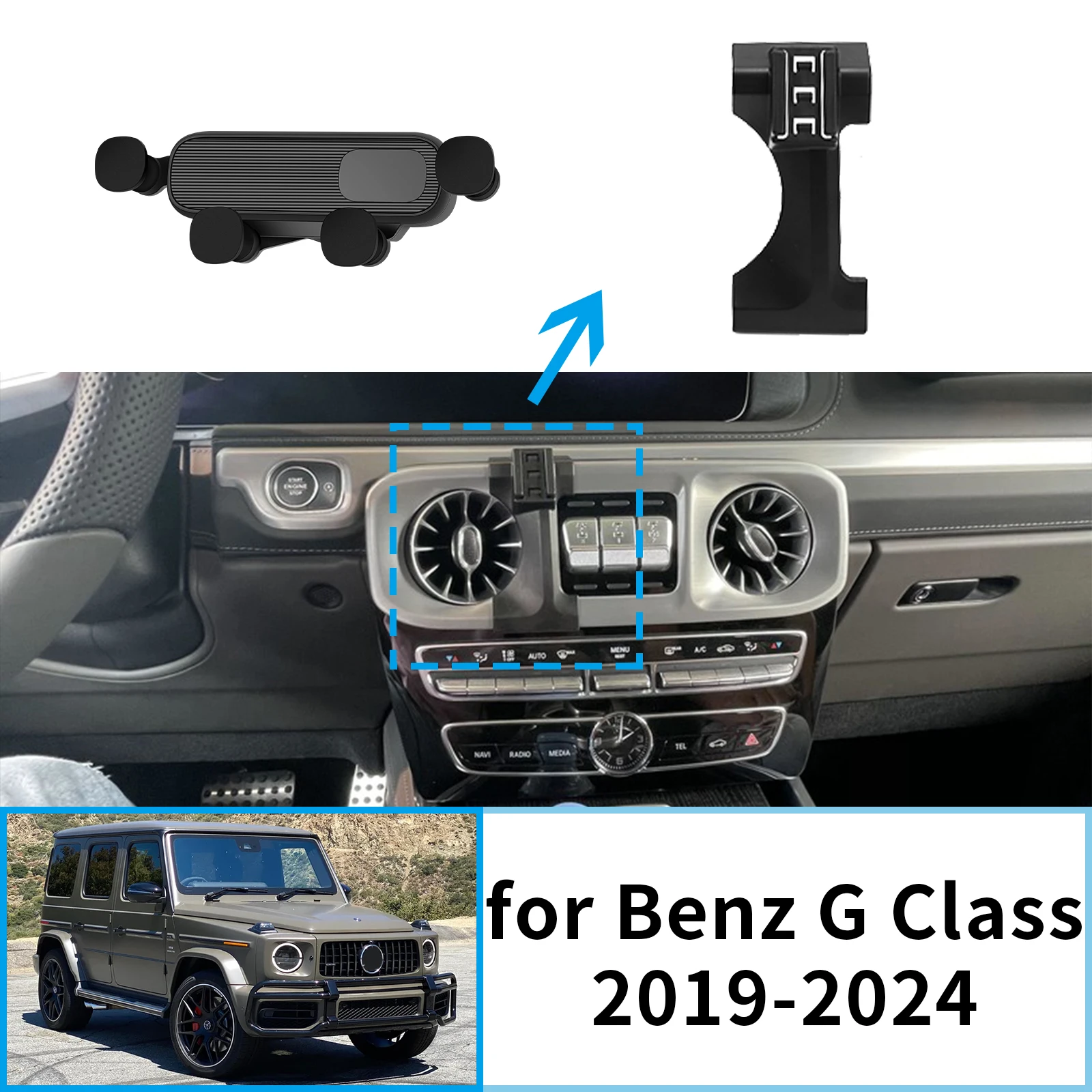 Car Mobile Phone Holder for Mercedes Benz G Class G500 G63 W463 2019~2024 GPS Bracket Navigation Stand Auto Accessories
Car Mobile Phone Holder for Mercedes Benz G Class G500 G63 W463 2019~2024 GPS Bracket Navigation Stand Auto Accessories