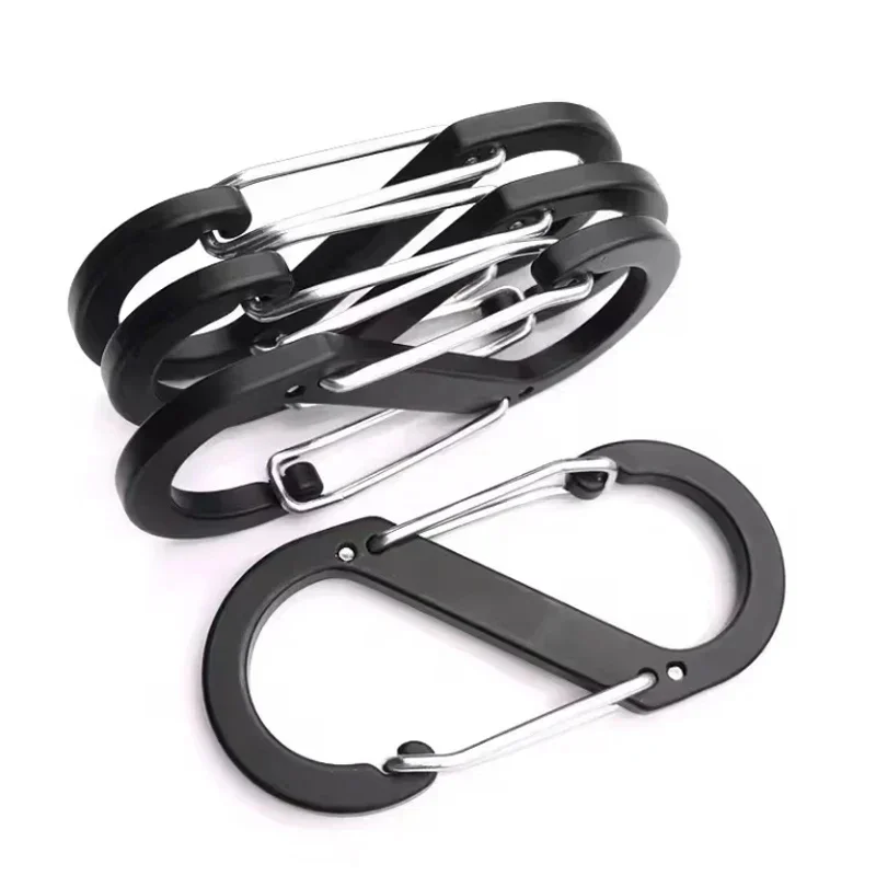 Outdoor Aluminum Alloy S-shaped Buckle Multifunctional Steel Wire Buckle Camping Portable Backpack Spring Quick Hanging Buckle
Outdoor Aluminum Alloy S-shaped Buckle Multifunctional Steel Wire Buckle Camping Portable Backpack Spring Quick Hanging Buckle