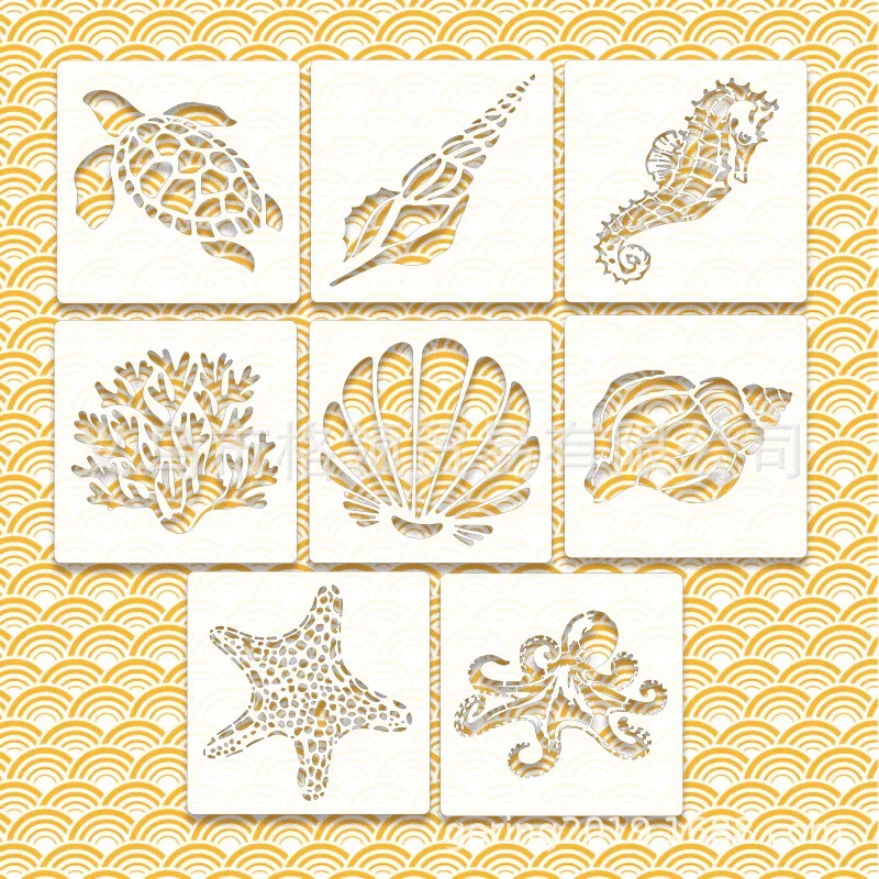 1Pc 13*13cm White PET Marine Animal Series Hollow Stencils Scrapbooking Wall Poster Graffiti Spray Paint Painting Coloring Mold
1Pc 13*13cm White PET Marine Animal Series Hollow Stencils Scrapbooking Wall Poster Graffiti Spray Paint Painting Coloring Mold