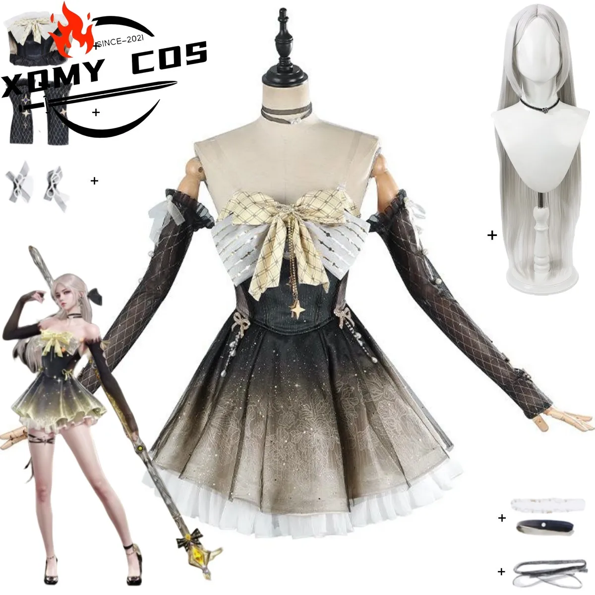 XQGame Naraka: Bladepoint Tarka Ji Cosplay Costume Evening Dress Princess Skirt Kawaii Lolita Wig Woman Sexy Carnival Party Suit
XQGame Naraka: Bladepoint Tarka Ji Cosplay Costume Evening Dress Princess Skirt Kawaii Lolita Wig Woman Sexy Carnival Party Suit