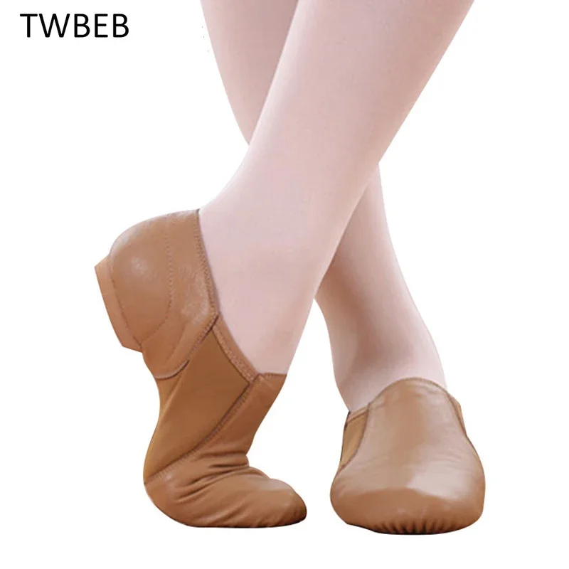 Dance Shoes Men Genuine Leather Soft Dancing Sneakers Woman Gymnastics Dance Shoes Unisex Slip On Jazz Dance Shoes Tan 
Dance Shoes Men Genuine Leather Soft Dancing Sneakers Woman Gymnastics Dance Shoes Unisex Slip On Jazz Dance Shoes Tan