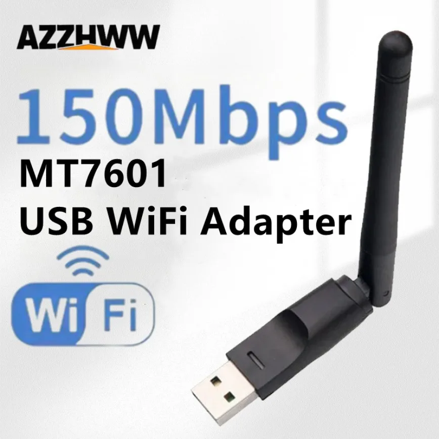 150Mbps USB WiFi Adapter 2.4GHz With Antenna MT7601 USB Wireless Network Card 802.11n/g/b Ethernet dongle LAN PC WiFi Receiver
150Mbps USB WiFi Adapter 2.4GHz With Antenna MT7601 USB Wireless Network Card 802.11n/g/b Ethernet dongle LAN PC WiFi Receiver