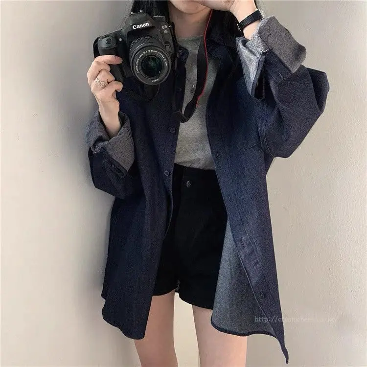 Korean style Vintage Loose Fit Denim Shirt, Versatile Stylish Jacket, Women's Fashion Top
Korean style Vintage Loose Fit Denim Shirt, Versatile Stylish Jacket, Women's Fashion Top