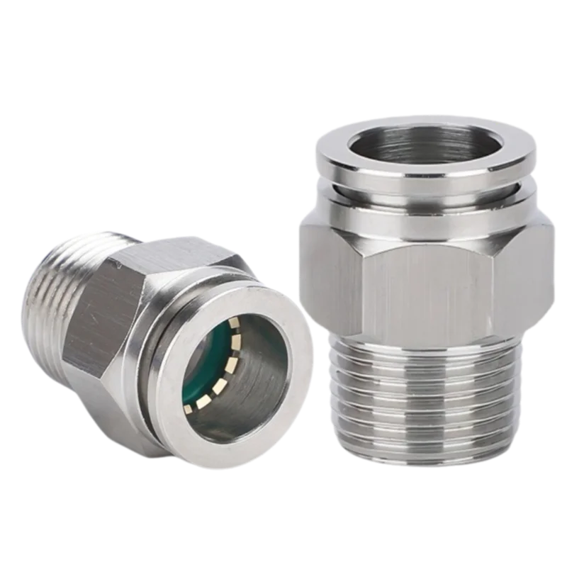 40Pcs/Lot 304 stainless steel pneumatic joint straight through quick insert thread PC joint M5 1/8 1/4 3/8 1/2 BSP quick connect
40Pcs/Lot 304 stainless steel pneumatic joint straight through quick insert thread PC joint M5 1/8 1/4 3/8 1/2 BSP quick connect