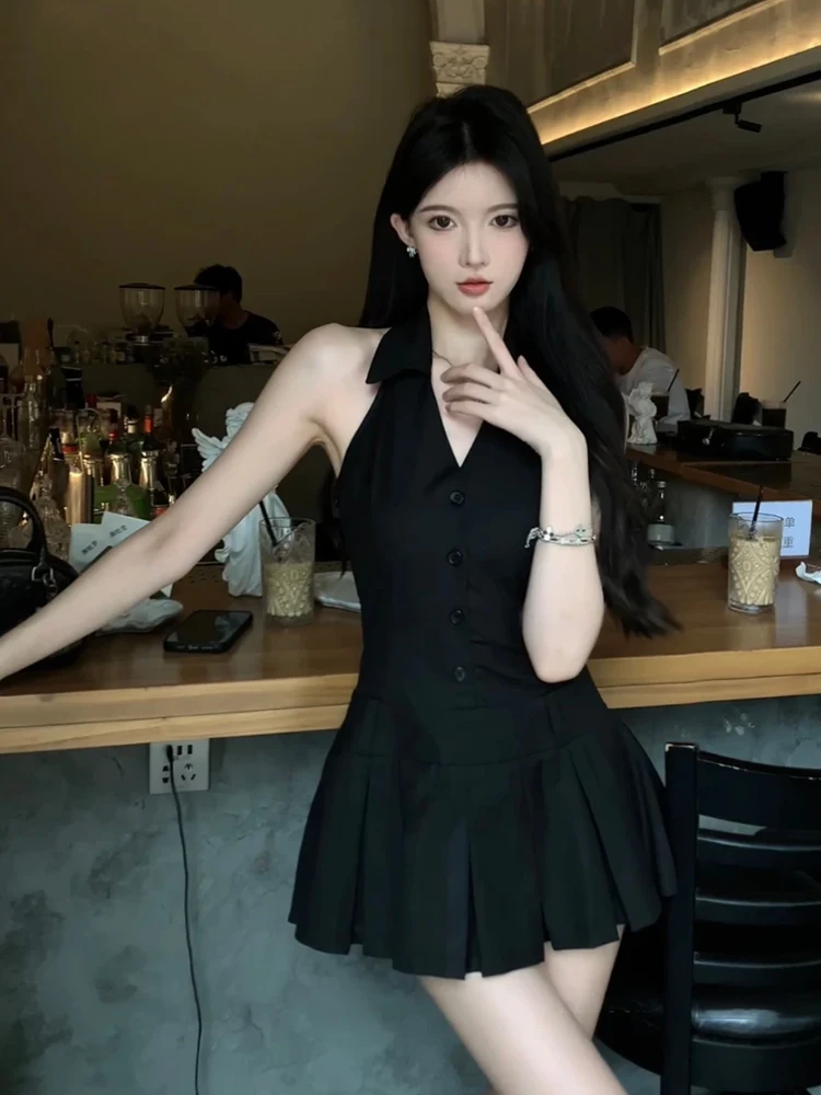 Strive Umei A-Line Skirt Women Summer Pure Desire Design Pleated Short Skirt Hot Girl Neck Hanging Korean Style Commute
Strive Umei A-Line Skirt Women Summer Pure Desire Design Pleated Short Skirt Hot Girl Neck Hanging Korean Style Commute