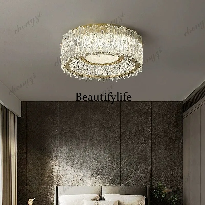 01A light luxury crystal ceiling lamp living room bedroom dining room study lamp round modern simple lamp
01A light luxury crystal ceiling lamp living room bedroom dining room study lamp round modern simple lamp