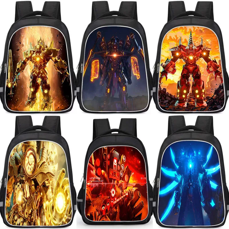 Skibidi Toilets Titan Speaker Man Backpack Titan Tv Man Upgrade Bag Clockman Titan Drillman Figures School Bag for Students
Skibidi Toilets Titan Speaker Man Backpack Titan Tv Man Upgrade Bag Clockman Titan Drillman Figures School Bag for Students