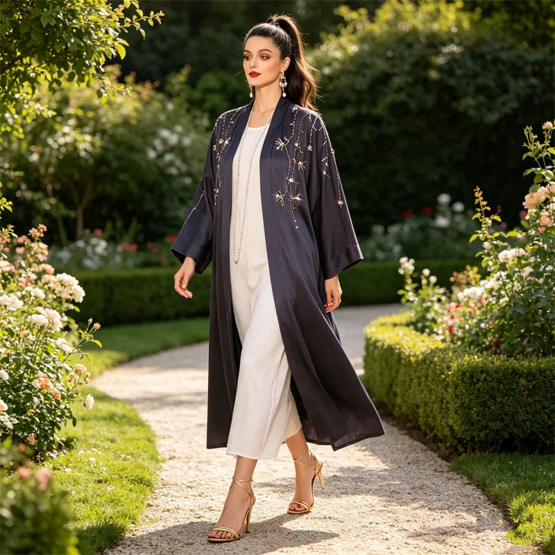 Eid Open Abaya Dubai Kaftan Women Muslim Robe Kimono Cardigan Ramadan Party Dress Kebaya Caftan Marocain Femme Islam Jalabiya
Eid Open Abaya Dubai Kaftan Women Muslim Robe Kimono Cardigan Ramadan Party Dress Kebaya Caftan Marocain Femme Islam Jalabiya