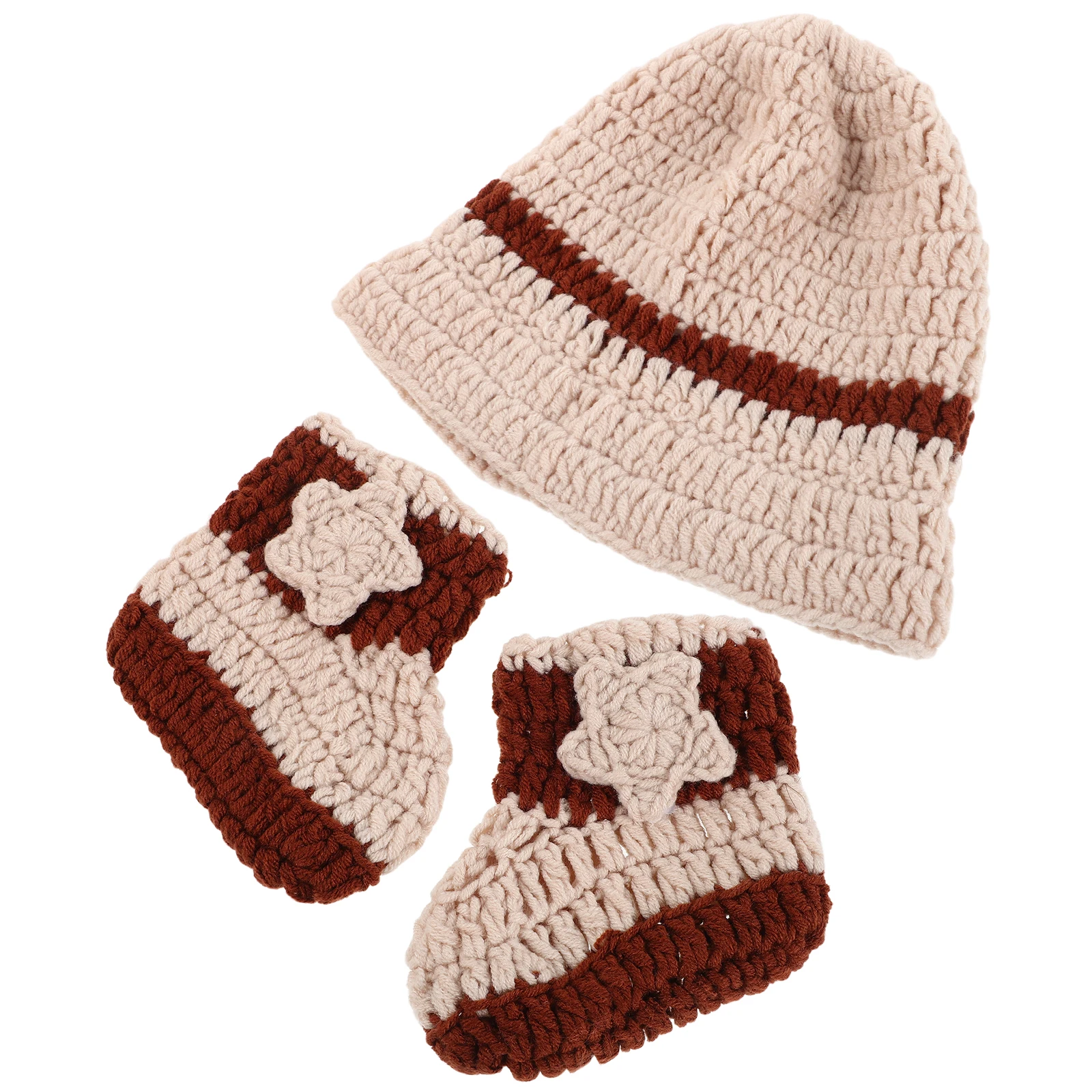 1 set Newborn Cowboy Outfit Beige Handmade Soft Comfortable Photoshoot Costume Set With Hat Socks For Infant Boy
1 set Newborn Cowboy Outfit Beige Handmade Soft Comfortable Photoshoot Costume Set With Hat Socks For Infant Boy