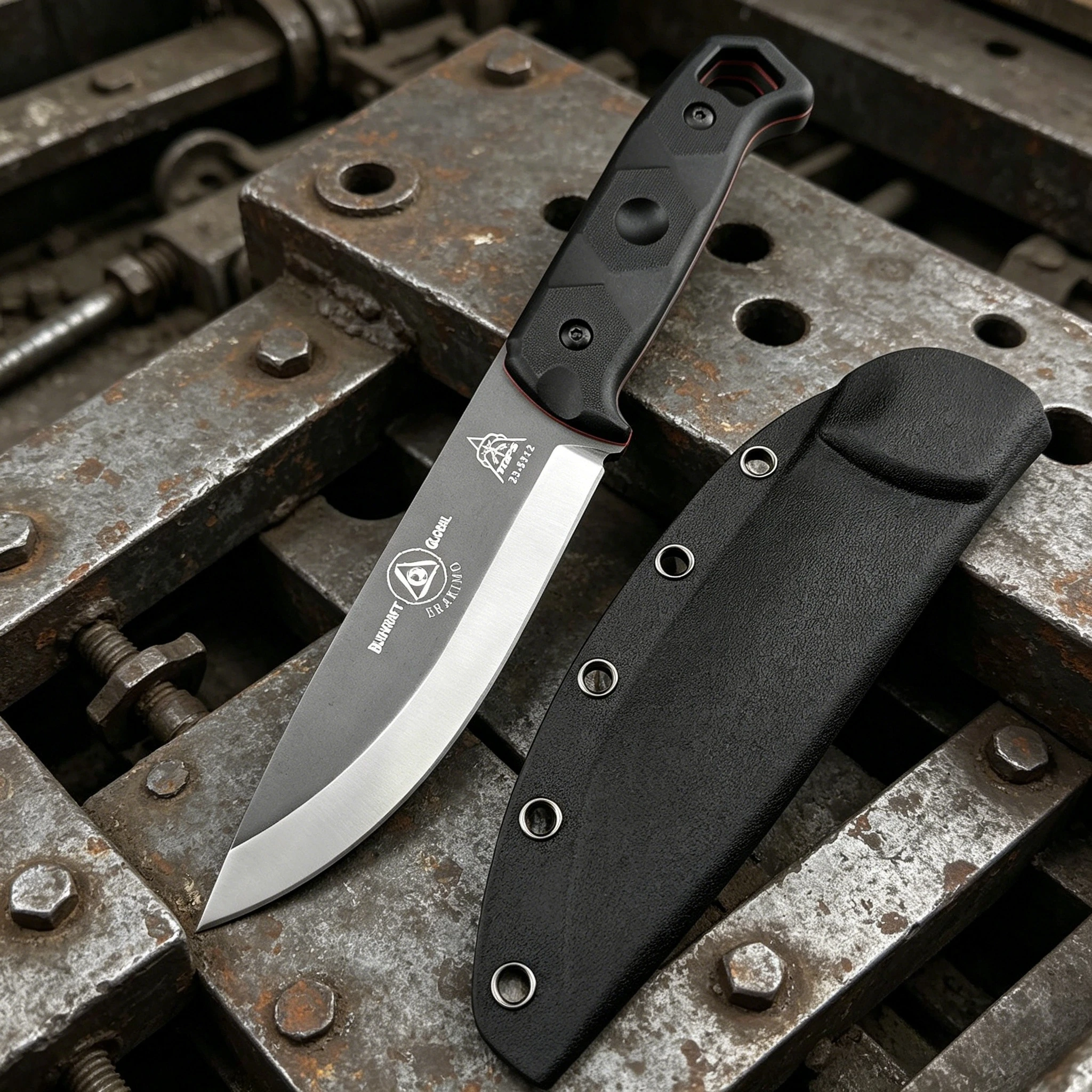 Outdoor Camping Fixed Blade Knife D2 Steel Heavy Duty with Sheath Nylon Grip Men's Hiking and Camping Tool
Outdoor Camping Fixed Blade Knife D2 Steel Heavy Duty with Sheath Nylon Grip Men's Hiking and Camping Tool