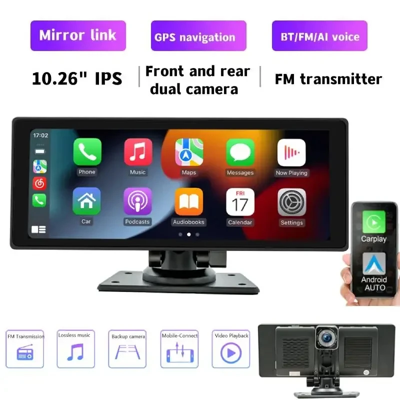B5303R 10.26 Inch Touchscreen Stereo Radio Wireless Carplay Android Auto Gps Navigate mirrorlink BT Ai Voice FM Multimedia playe
B5303R 10.26 Inch Touchscreen Stereo Radio Wireless Carplay Android Auto Gps Navigate mirrorlink BT Ai Voice FM Multimedia playe