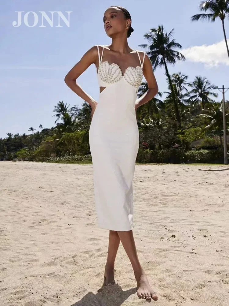 JONN 2024 Summer Beach Party Dress Women Sexy V Neck Beads Sleeveless Bodycon Bandage Midi Dress Vestidos
JONN 2024 Summer Beach Party Dress Women Sexy V Neck Beads Sleeveless Bodycon Bandage Midi Dress Vestidos