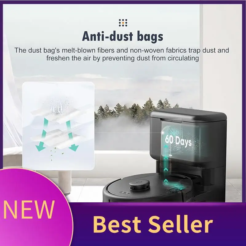 16Pack Vacuum Dust Bags Replacement Parts For Eufy L50, L60 / L60 Hybrid Self-Empty Station, Vacuum Cleaner Dirt Disposal Bags
16Pack Vacuum Dust Bags Replacement Parts For Eufy L50, L60 / L60 Hybrid Self-Empty Station, Vacuum Cleaner Dirt Disposal Bags