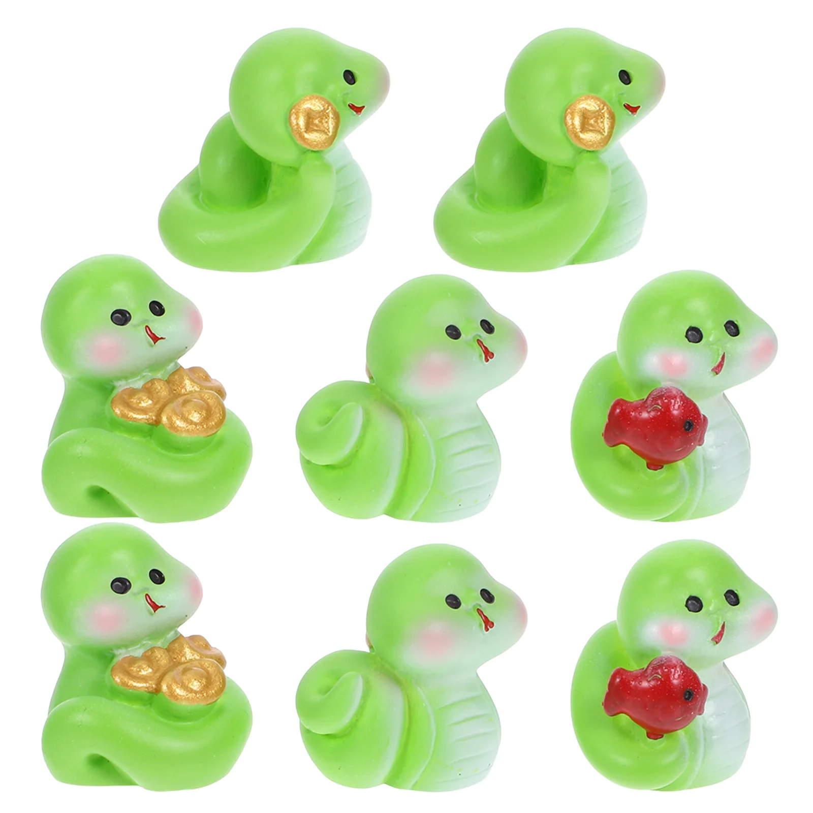 8 Pcs Lucky Snake naments Resin Miniature Animal Statue Desk Bookshelf Garden Decoration Small Snakes Adorable Design Delicate
8 Pcs Lucky Snake naments Resin Miniature Animal Statue Desk Bookshelf Garden Decoration Small Snakes Adorable Design Delicate