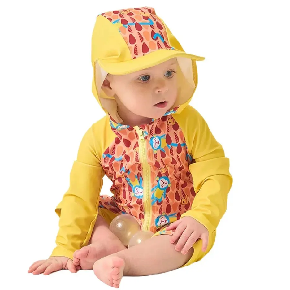 Hoody Swimsuit Baby Boys Girls Toddler 1-6Y One Piece Long Sleeve UV Sun Protection Swimwear With Sunhat Quick Dry Cute Print
Hoody Swimsuit Baby Boys Girls Toddler 1-6Y One Piece Long Sleeve UV Sun Protection Swimwear With Sunhat Quick Dry Cute Print