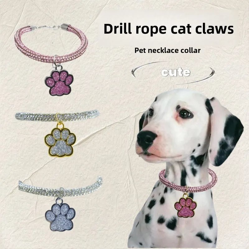 Cute Cat Claw Claw 7MM Diamond Chain Cat Dog Collar Dog Necklace Cat Collar Pet Supplies
Cute Cat Claw Claw 7MM Diamond Chain Cat Dog Collar Dog Necklace Cat Collar Pet Supplies
