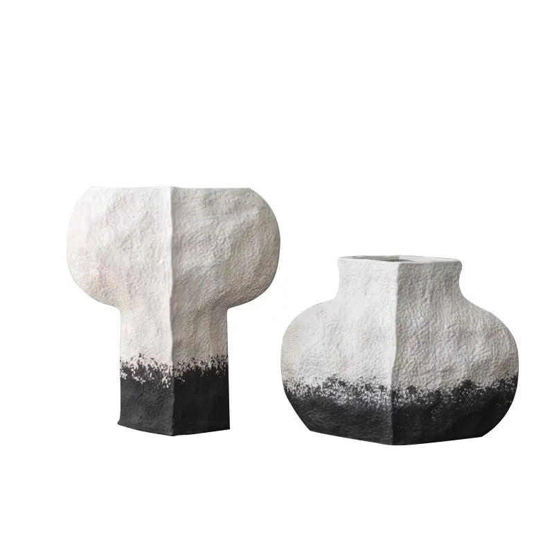 Resin black and white ink vase, villa hotel entrance living room dried flower, art ornament
Resin black and white ink vase, villa hotel entrance living room dried flower, art ornament
