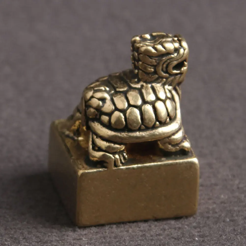 Brass Dragon Turtle Seal nament Home Decor Vintage Adornment Small Stamp Turtle shape Accessory Jewelry Parts Craft Supplies DIY
Brass Dragon Turtle Seal nament Home Decor Vintage Adornment Small Stamp Turtle shape Accessory Jewelry Parts Craft Supplies DIY