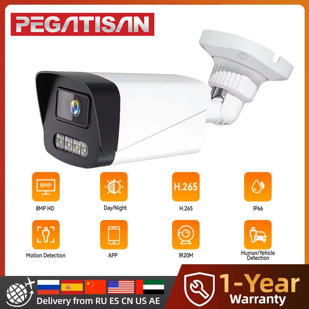 4K IPC Camera Outdoor POE Surveillance H.265 Motion Detection CCTV Color Night Vision Camera For POE System Smartlife Home
4K IPC Camera Outdoor POE Surveillance H.265 Motion Detection CCTV Color Night Vision Camera For POE System Smartlife Home