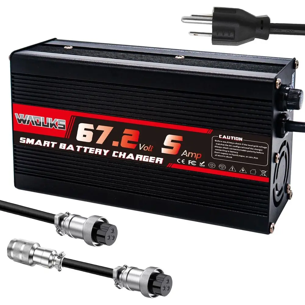 Зарядное устройство 67,2 В, 5 А, 60 В, литий-ионный аккумулятор, умное зарядное устройство, черный алюминиевый корпус с охлаждающим вентилятором, используемое для 16S, 60 В, 15 Ач, 20 Ач, 25 Ач, 30 Ач, 40 Ач
Зарядное устройство 67,2 В, 5 А, 60 В, литий-ионный аккумулятор, умное зарядное устройство, черный алюминиевый корпус с охлаждающим вентилятором, используемое для 16S, 60 В, 15 Ач, 20 Ач, 25 Ач, 30 Ач, 40 Ач