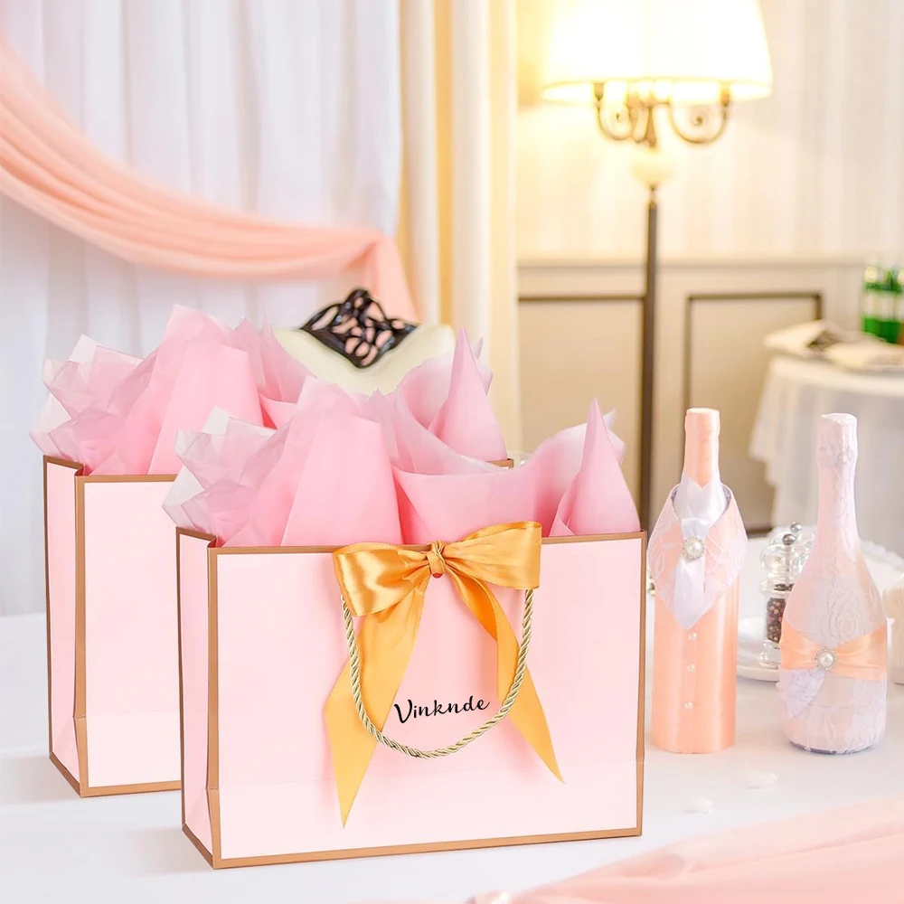 100pcs Custom Logo Bowknot Ribbon Gift Bags Paper Packaging for Jewelry Accessories Clothing Shoe Cosmetic Wedding Storage Sack
100pcs Custom Logo Bowknot Ribbon Gift Bags Paper Packaging for Jewelry Accessories Clothing Shoe Cosmetic Wedding Storage Sack