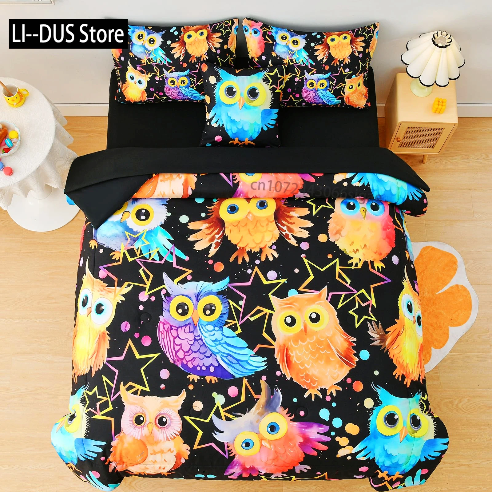 Tribal Duvet Cover Set, Owl Bird Design Decorative 3 Piece Bedding Set with 2 Pillow Shams, King Queen Full Size, for Boys Girls
Tribal Duvet Cover Set, Owl Bird Design Decorative 3 Piece Bedding Set with 2 Pillow Shams, King Queen Full Size, for Boys Girls