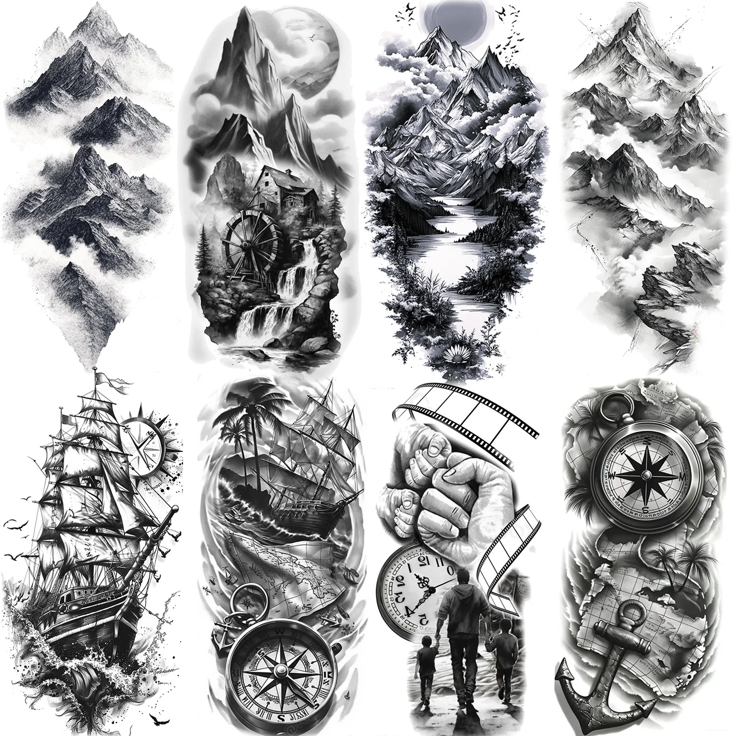 1 Sheet Realistic 3D Mountain River Temporary Tattoos For Men Women Fake Tattoos Waterproof Body Art Long Lasting Tatoo Sticker
1 Sheet Realistic 3D Mountain River Temporary Tattoos For Men Women Fake Tattoos Waterproof Body Art Long Lasting Tatoo Sticker