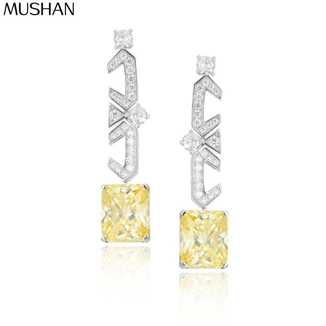 MS MuShan Luxury Jewelry 925 Sterling Silver Earrings Zircon 5A Cluster Evening for Ladies 18K Gold Plated Fine Earring
MS MuShan Luxury Jewelry 925 Sterling Silver Earrings Zircon 5A Cluster Evening for Ladies 18K Gold Plated Fine Earring