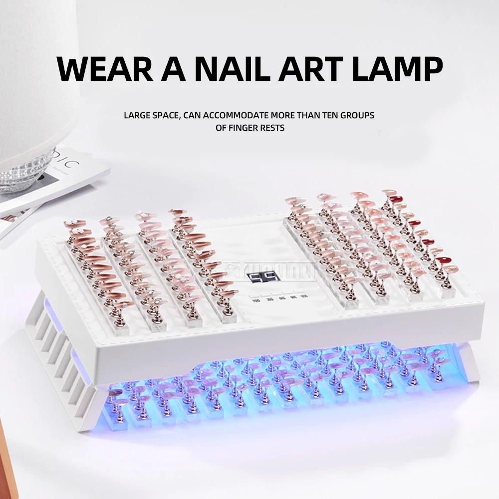 Wearable nail baking lamp high-power nail light therapy lamp quick-drying UV curing lamp
Wearable nail baking lamp high-power nail light therapy lamp quick-drying UV curing lamp