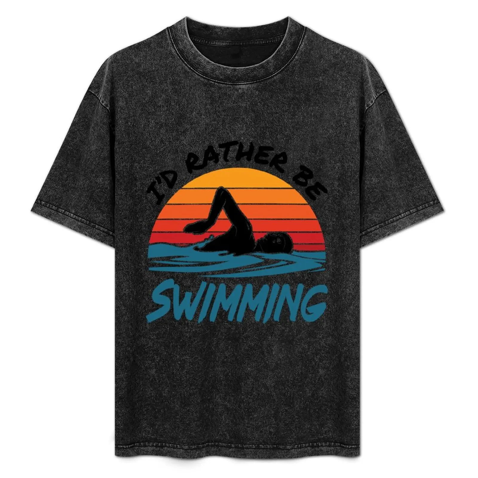 I'd Rather Be Swimming T-Shirt Vintage Style Printed Top
I'd Rather Be Swimming T-Shirt Vintage Style Printed Top